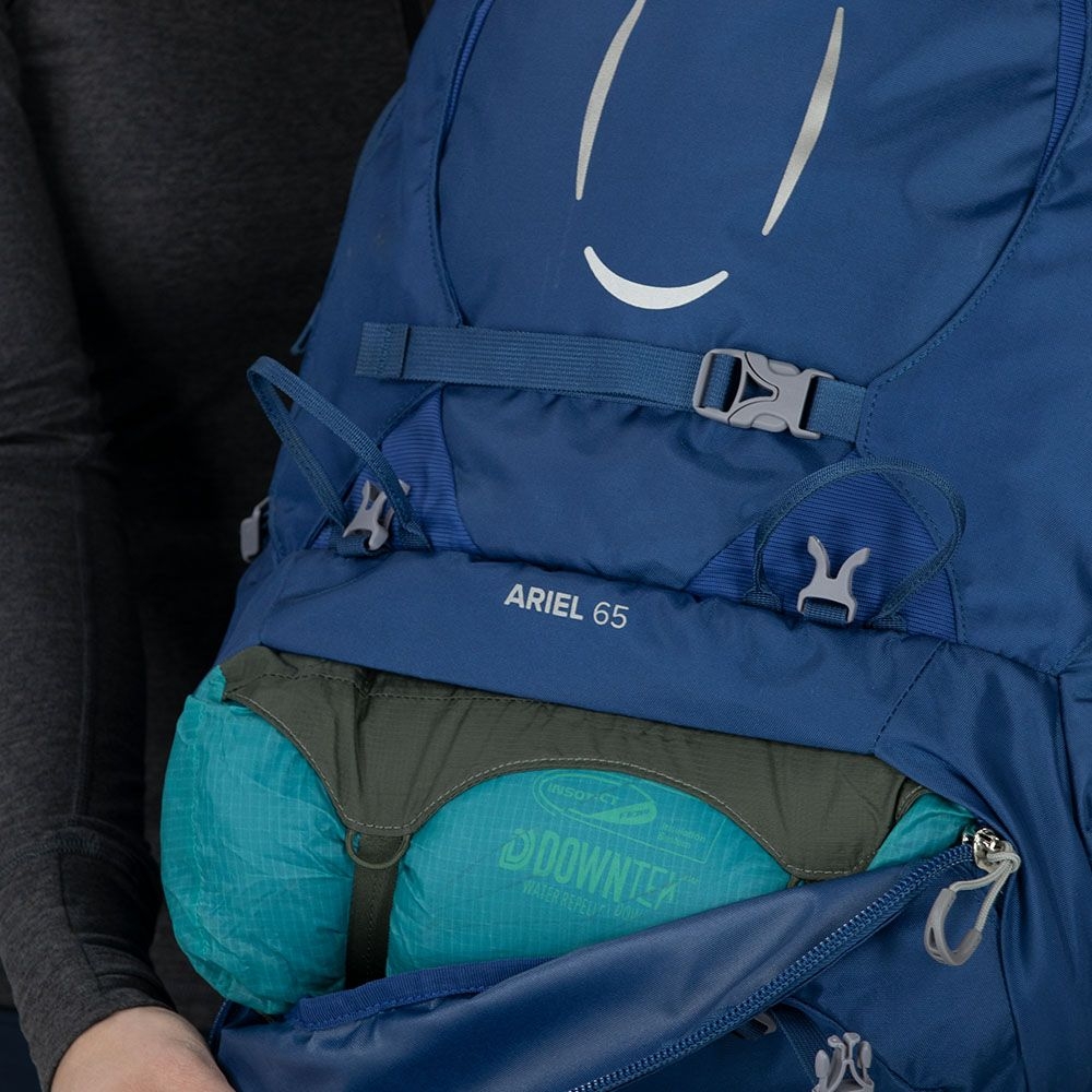 Osprey Ariel 65 XS/S Womens Ceramic Blue 10002956 trekkingrugzakken online bestellen bij Kathmandu Outdoor & Travel