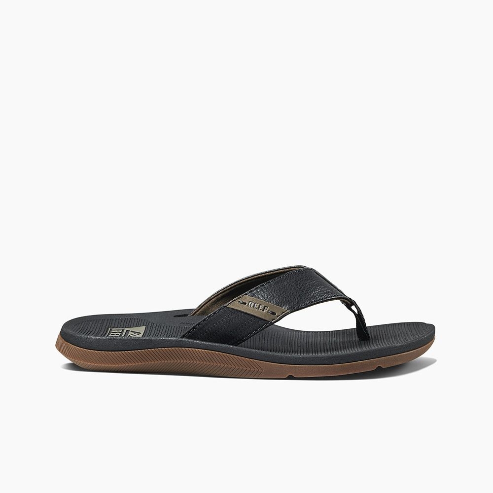 Reef Santa Ana Black CI4650 slippers online bestellen bij Kathmandu Outdoor & Travel