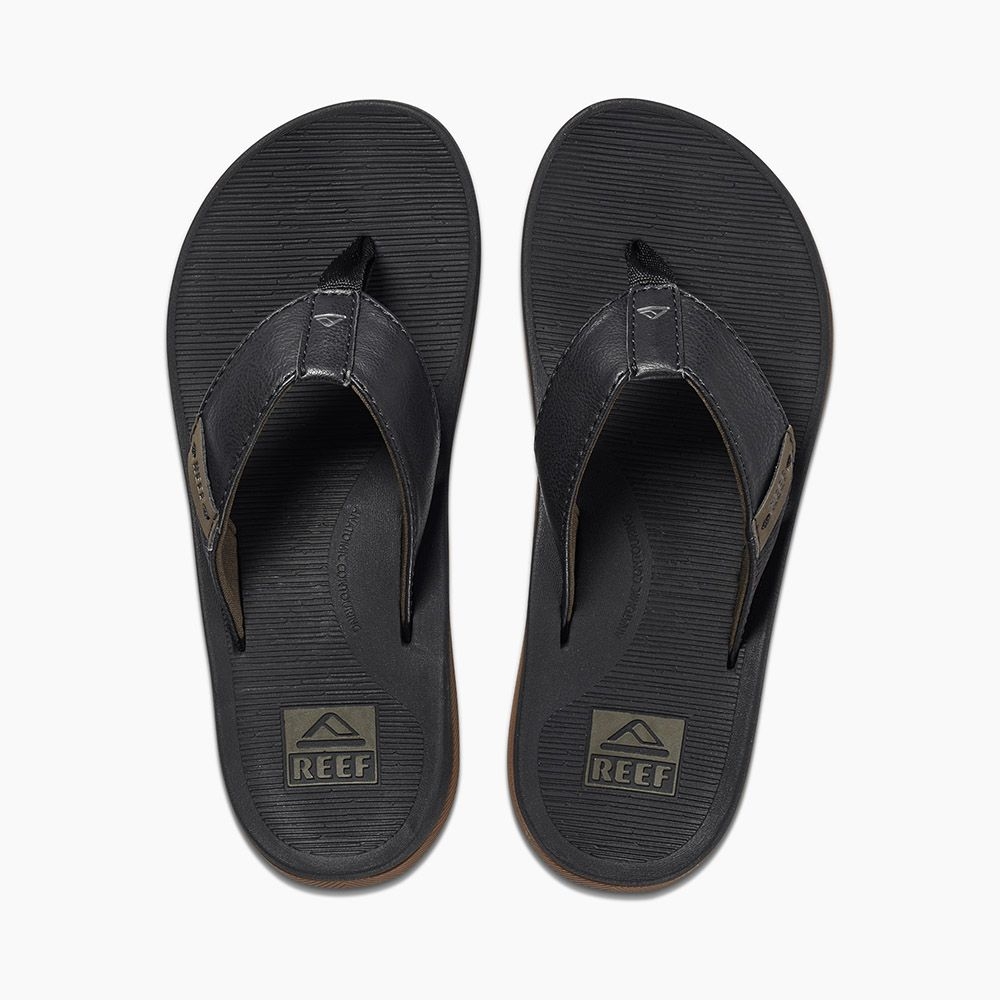 Reef Santa Ana Black CI4650 slippers online bestellen bij Kathmandu Outdoor & Travel