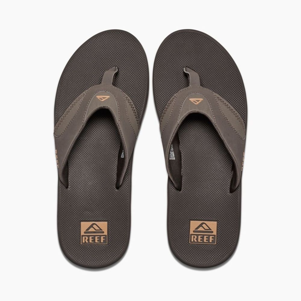 Reef Fanning Brown/Gum RF002026BGM slippers online bestellen bij Kathmandu Outdoor & Travel