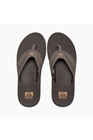 Reef Fanning Brown/Gum RF002026BGM slippers online bestellen bij Kathmandu Outdoor & Travel