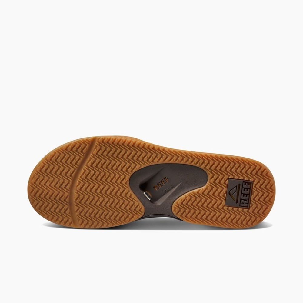 Reef Fanning Brown/Gum RF002026BGM slippers online bestellen bij Kathmandu Outdoor & Travel