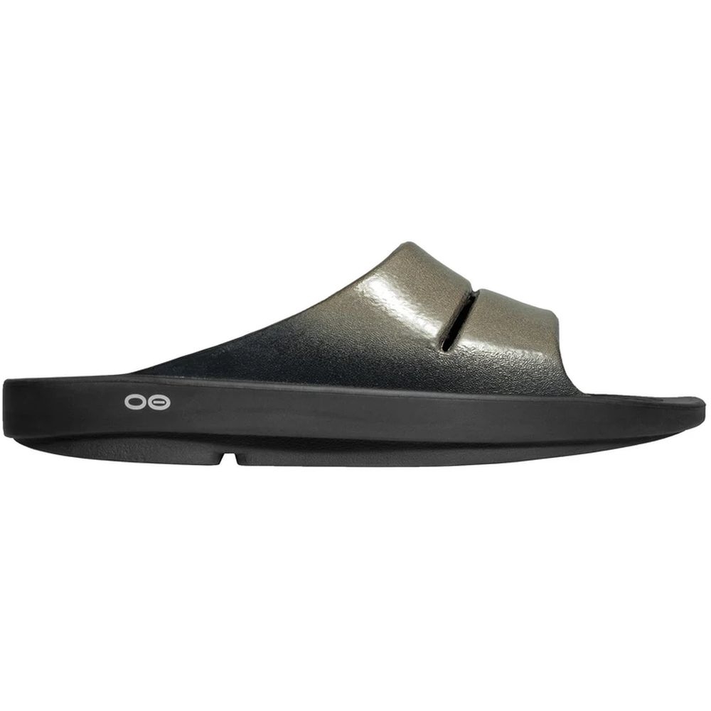 Oofos OOahh Luxe Slide Women's Latte 1101-LATT slippers online bestellen bij Kathmandu Outdoor & Travel