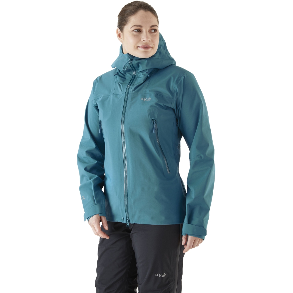 Rab Kangri Jacket GTX Women's  Marina Blue QWH-02-MRB jassen online bestellen bij Kathmandu Outdoor & Travel