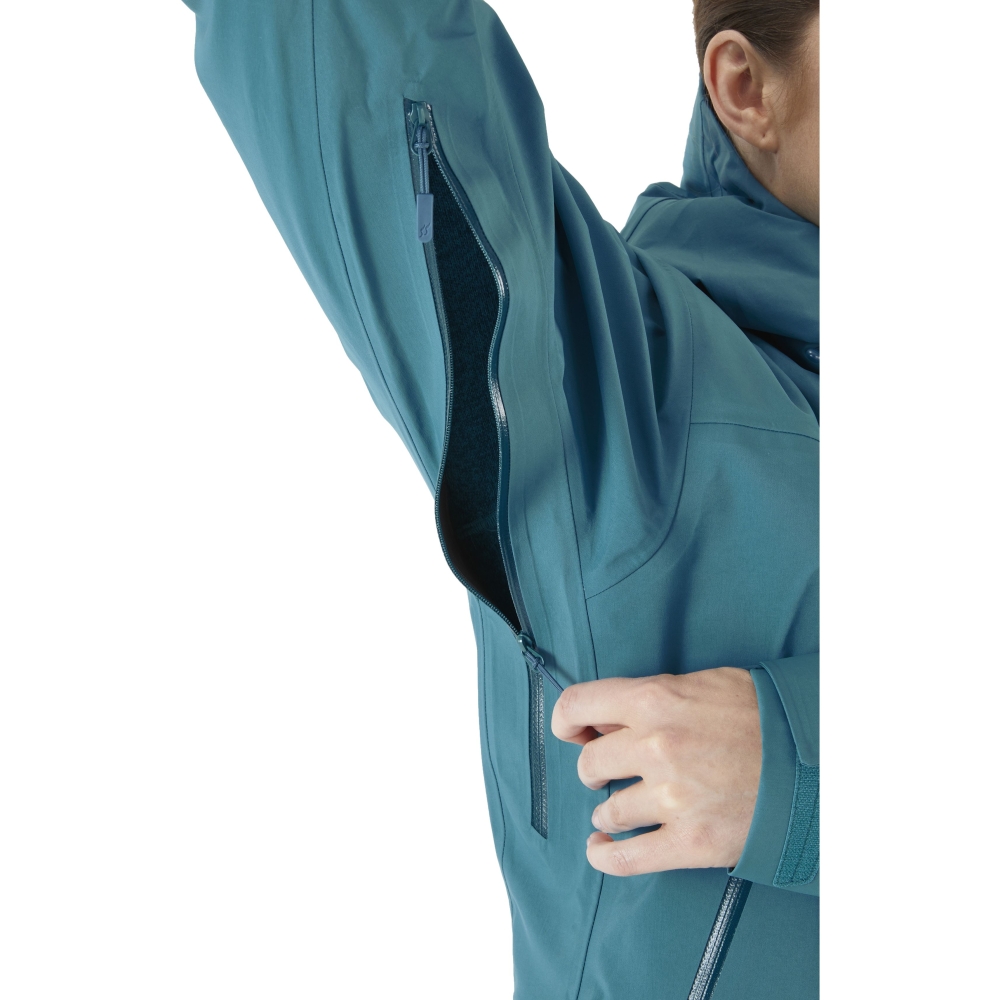 Rab Kangri Jacket GTX Women's  Marina Blue QWH-02-MRB jassen online bestellen bij Kathmandu Outdoor & Travel