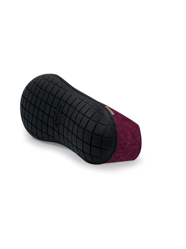 Glerups Shoe Rubber Cranberry AR07-Cranberry/BLKRU pantoffels en huissokken online bestellen bij Kathmandu Outdoor & Travel