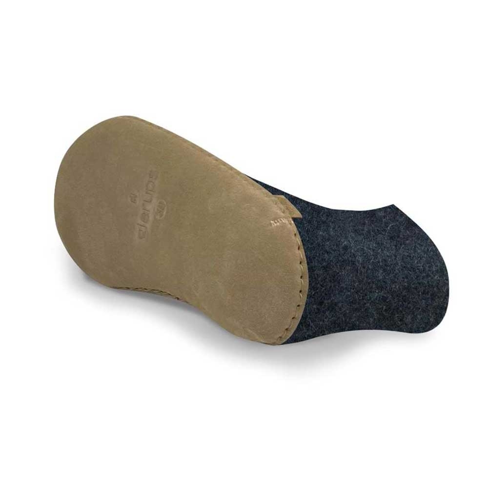 Glerups Boot Leather Denim G10-DENIM pantoffels en huissokken online bestellen bij Kathmandu Outdoor & Travel