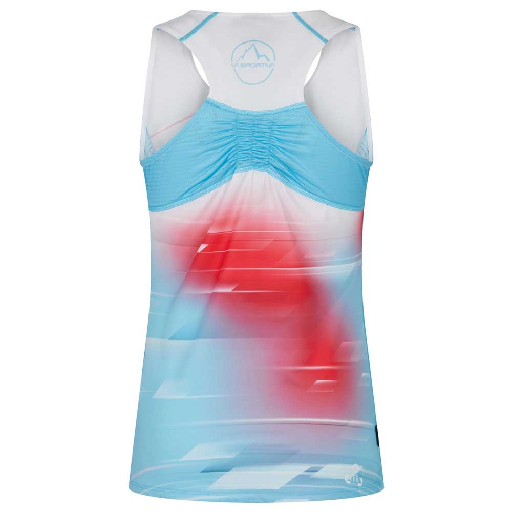 La Sportiva Sky Tank Women's Malibu Blue/White Q22-602000 shirts en tops online bestellen bij Kathmandu Outdoor & Travel