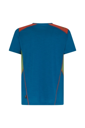 La Sportiva Embrace T-Shirt Space Blue/Kale P49-623718 shirts en tops online bestellen bij Kathmandu Outdoor & Travel