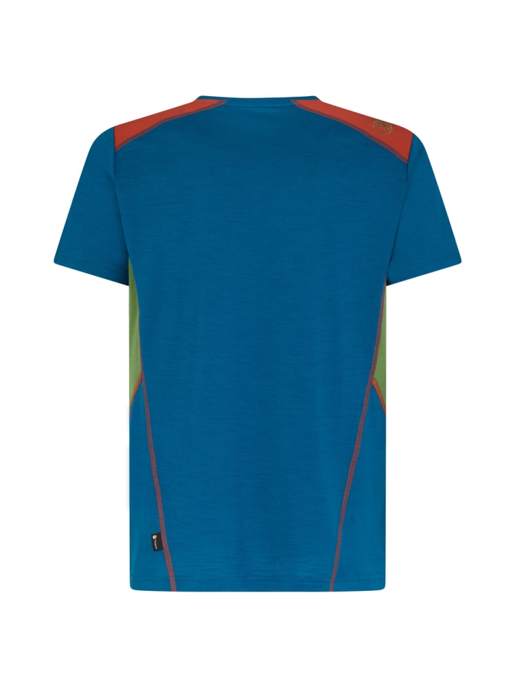 La Sportiva Embrace T-Shirt Space Blue/Kale P49-623718 shirts en tops online bestellen bij Kathmandu Outdoor & Travel
