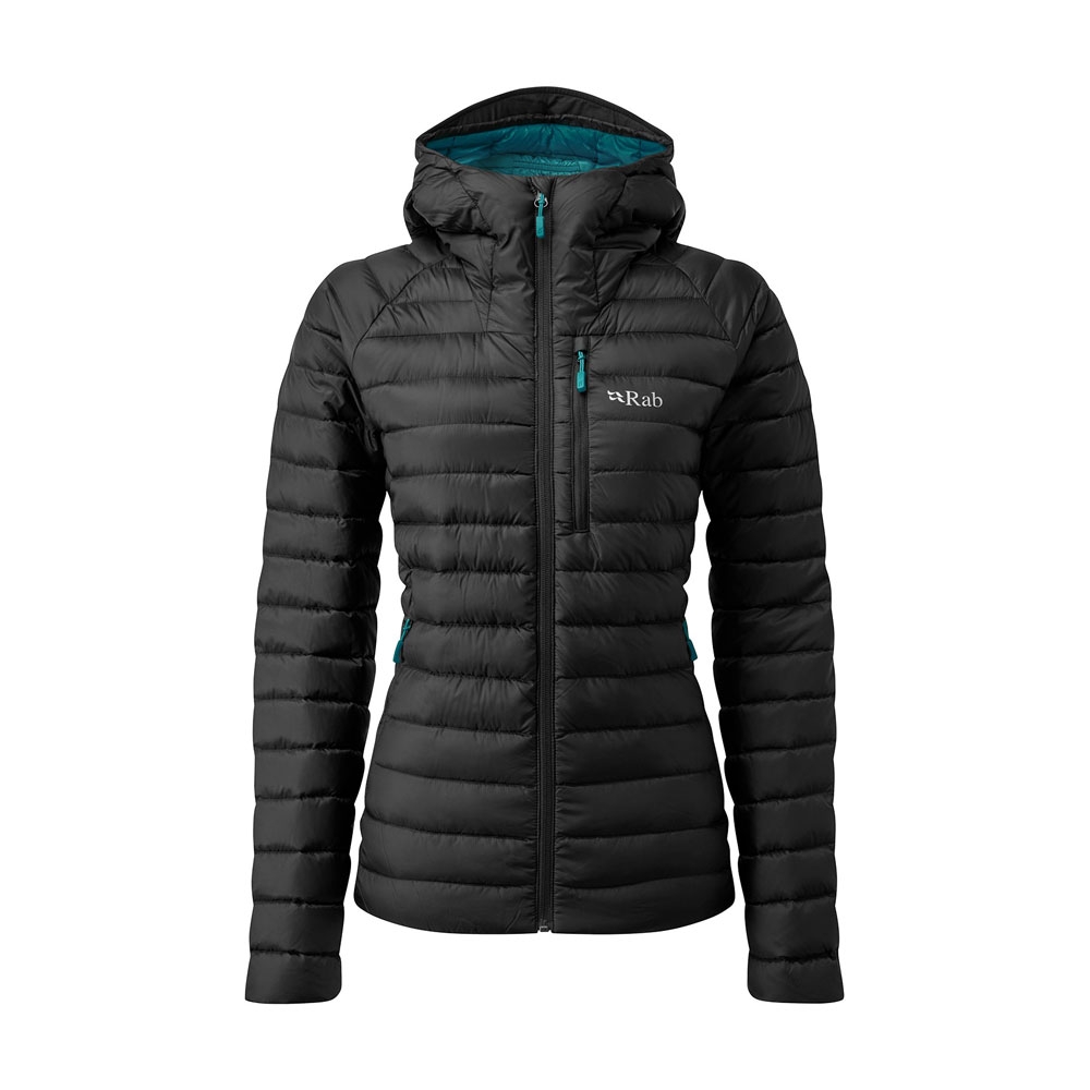 Rab Microlight Alpine Jacket Women's  Black QDB-13-BLK jassen online bestellen bij Kathmandu Outdoor & Travel