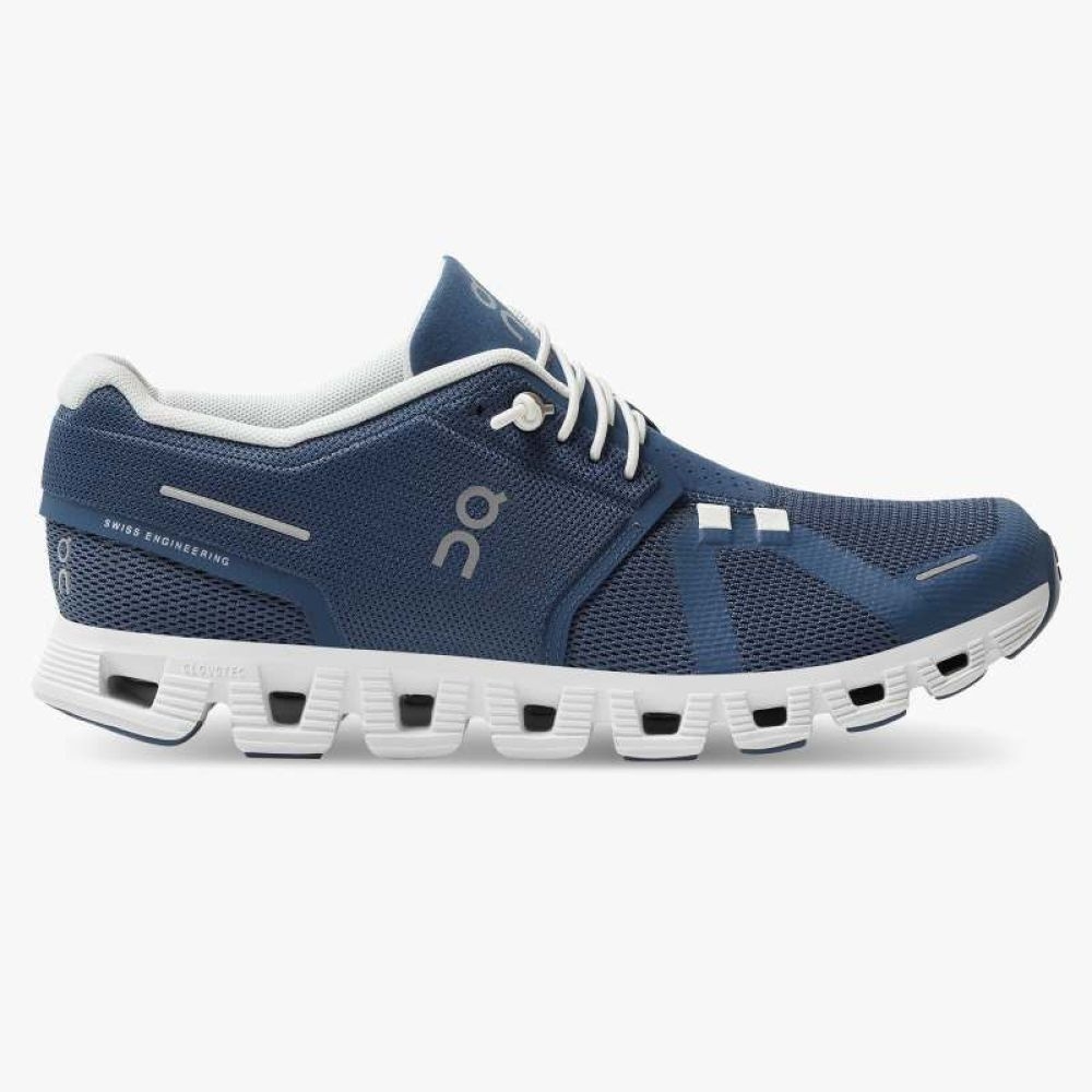 On-running Cloud 5 Women's Denim | White 59.98901 wandelschoenen dames online bestellen bij Kathmandu Outdoor & Travel