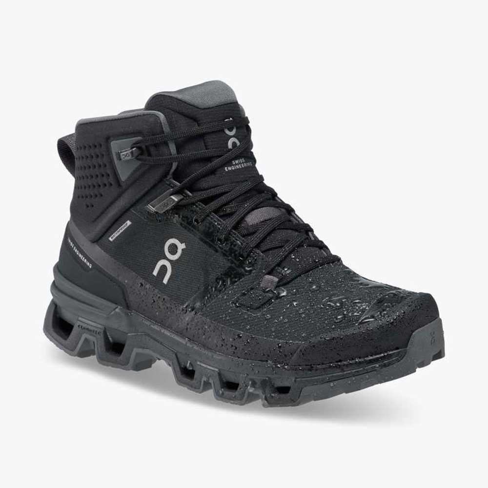 On-running Cloudrock 2 Waterproof Women's Black | Eclipse 63.98609 wandelschoenen dames online bestellen bij Kathmandu Outdoor & Travel