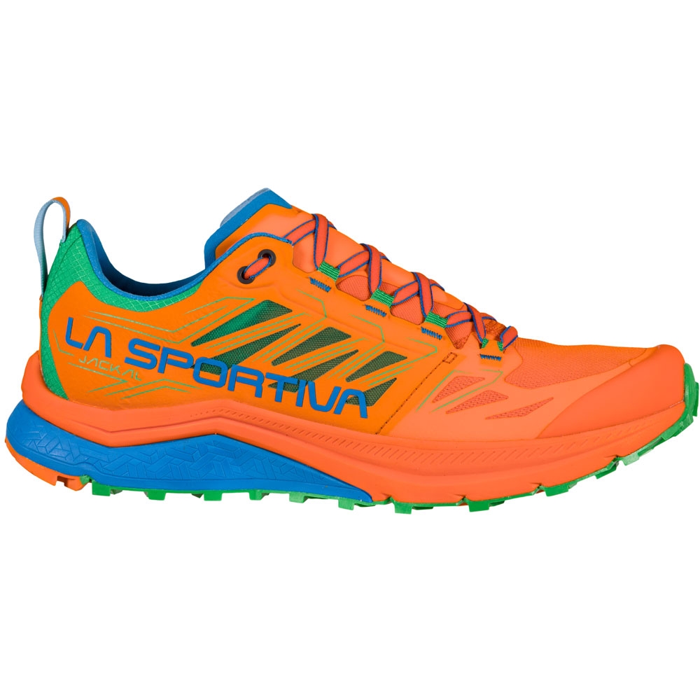 La Sportiva Jackal Flame/Electric Blue 46B304634 wandelschoenen heren online bestellen bij Kathmandu Outdoor & Travel