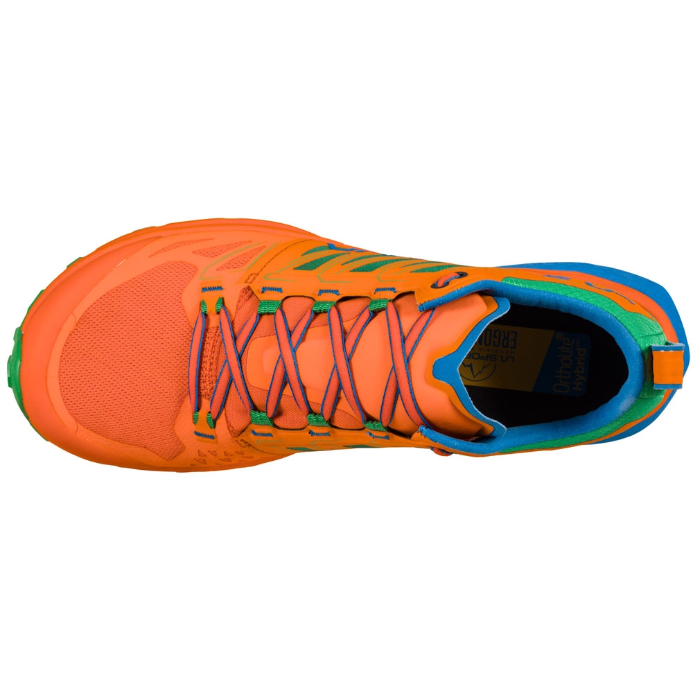 La Sportiva Jackal Flame/Electric Blue 46B304634 wandelschoenen heren online bestellen bij Kathmandu Outdoor & Travel