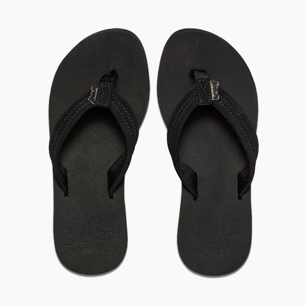 Reef Cushion Breeze Women's Black/Black RF001454BK2 slippers online bestellen bij Kathmandu Outdoor & Travel