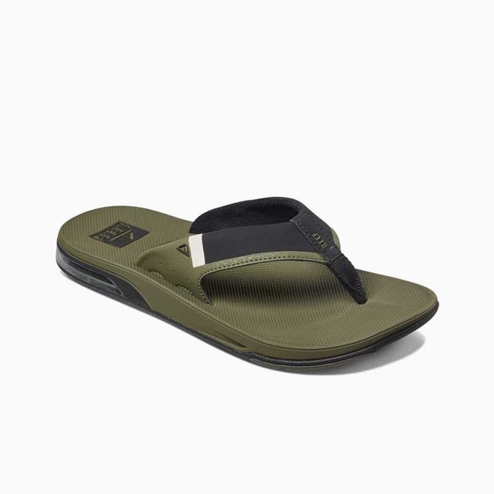 Reef Fanning Low Olive RF0A3KIHOLI slippers online bestellen bij Kathmandu Outdoor & Travel