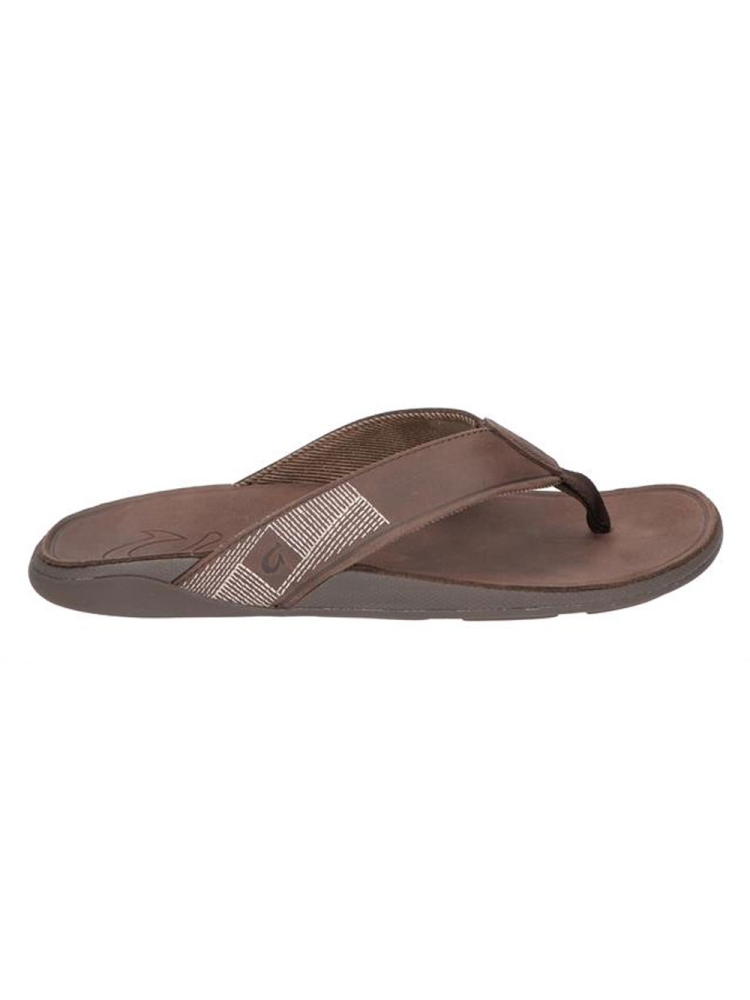 Olukai Tuahine Dk Wood/Dk Wood 10465-6363 slippers online bestellen bij Kathmandu Outdoor & Travel