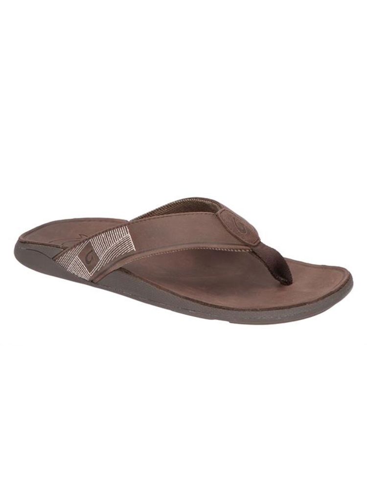 Olukai Tuahine Dk Wood/Dk Wood 10465-6363 slippers online bestellen bij Kathmandu Outdoor & Travel