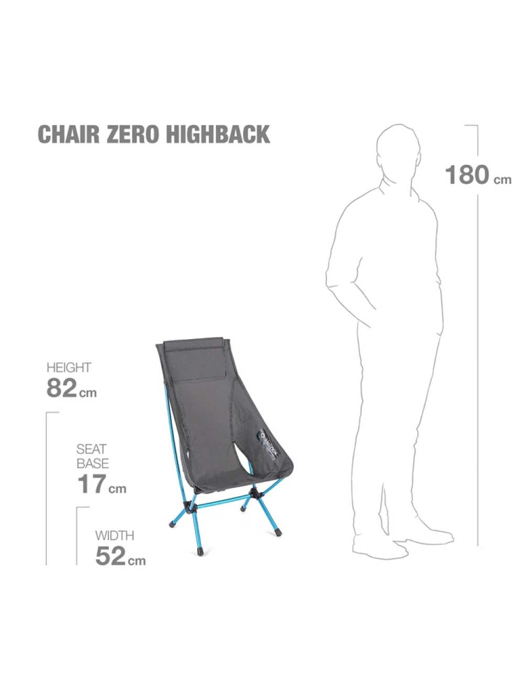 Helinox Chair Zero High Back Black 10559 kampeermeubels online bestellen bij Kathmandu Outdoor & Travel