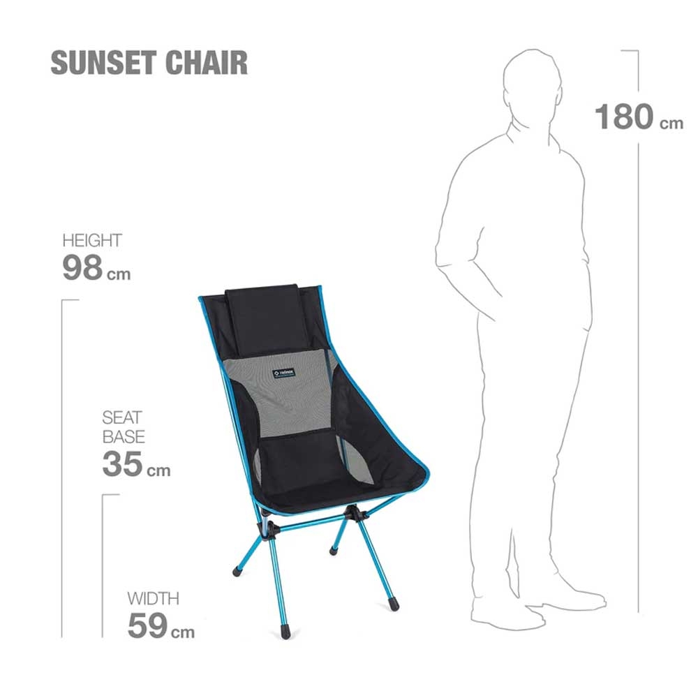 Helinox Sunset Chair Black 11101R2 kampeermeubels online bestellen bij Kathmandu Outdoor & Travel
