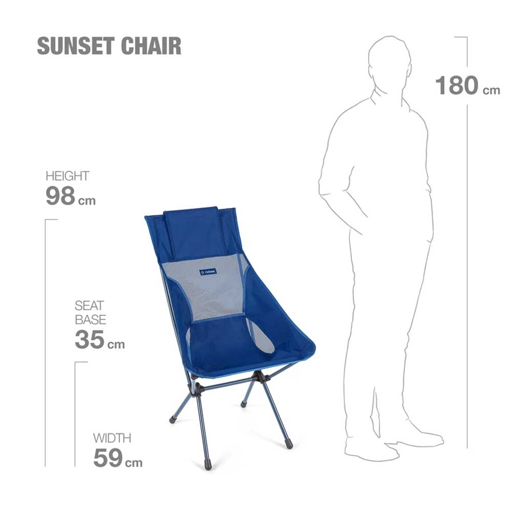 Helinox Sunset Chair Blue Block 11160R1 kampeermeubels online bestellen bij Kathmandu Outdoor & Travel
