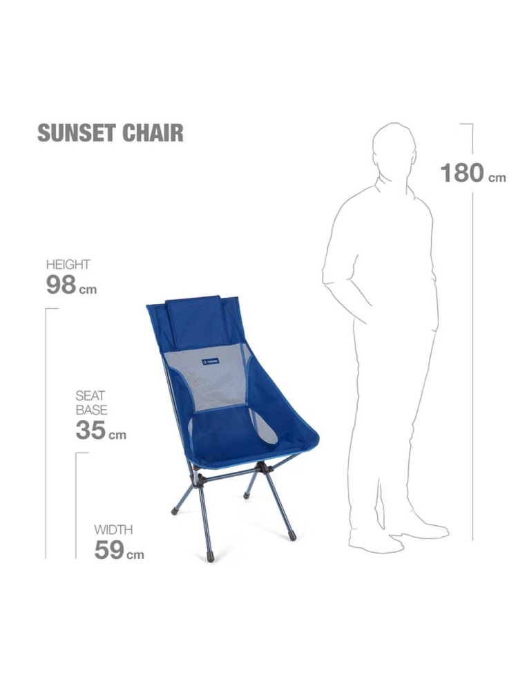 Helinox Sunset Chair Blue Block 11160R1 kampeermeubels online bestellen bij Kathmandu Outdoor & Travel