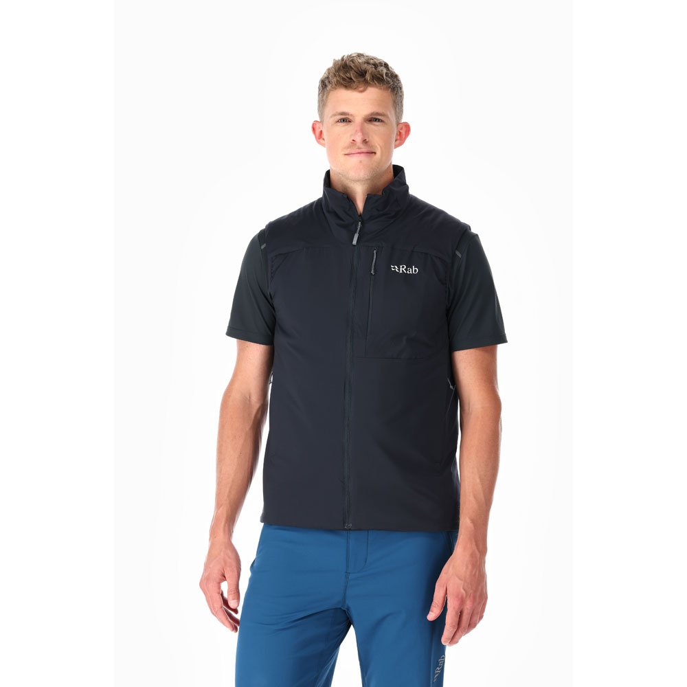 Rab Xenair Vest Ebony QIP-03-EBN jassen online bestellen bij Kathmandu Outdoor & Travel