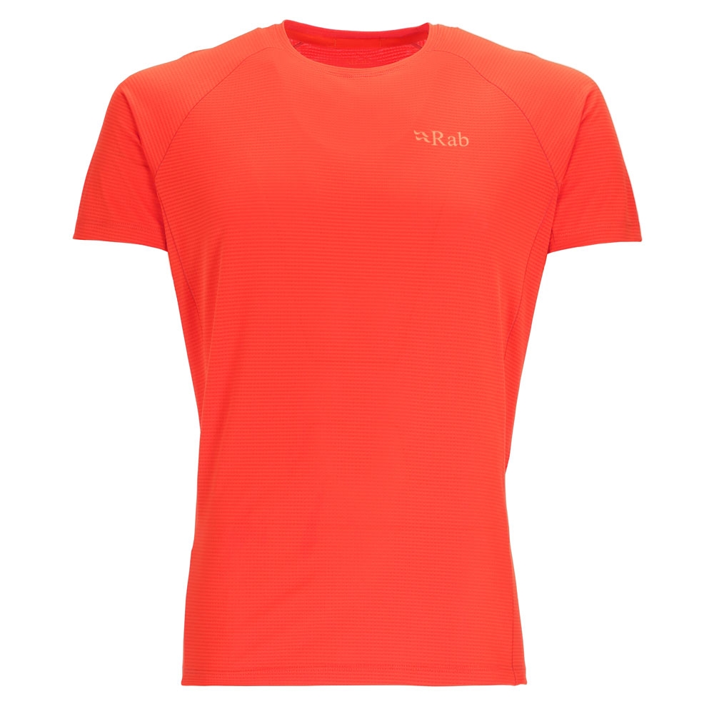 Rab Sonic Tee Firecracker QBL-01-FCR shirts en tops online bestellen bij Kathmandu Outdoor & Travel