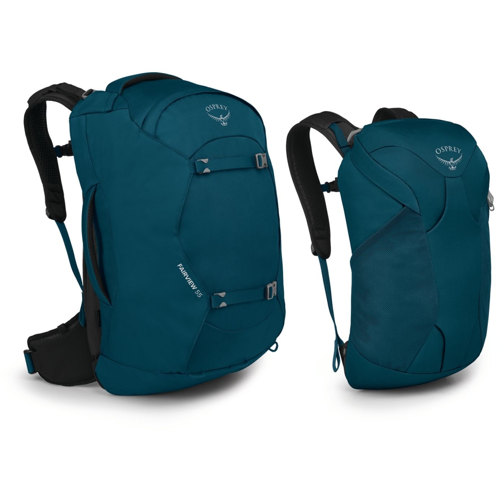 Osprey Fairview 55 Women's Night Jungle Blue 10003688 reistassen online bestellen bij Kathmandu Outdoor & Travel