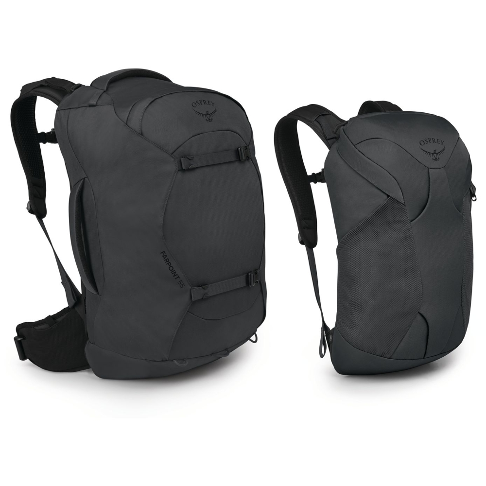 Osprey Farpoint 55 Tunnel Vision Grey 10003678 reistassen online bestellen bij Kathmandu Outdoor & Travel