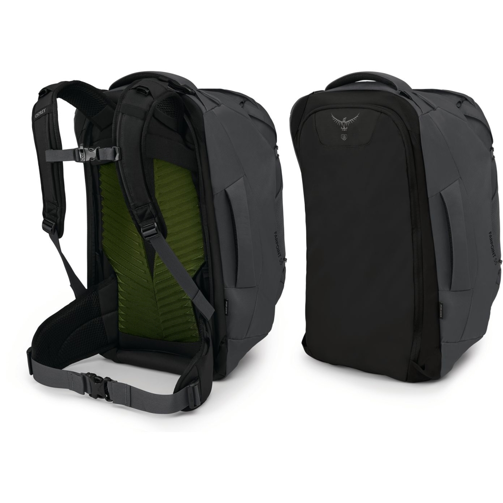 Osprey Farpoint 55 Tunnel Vision Grey 10003678 reistassen online bestellen bij Kathmandu Outdoor & Travel