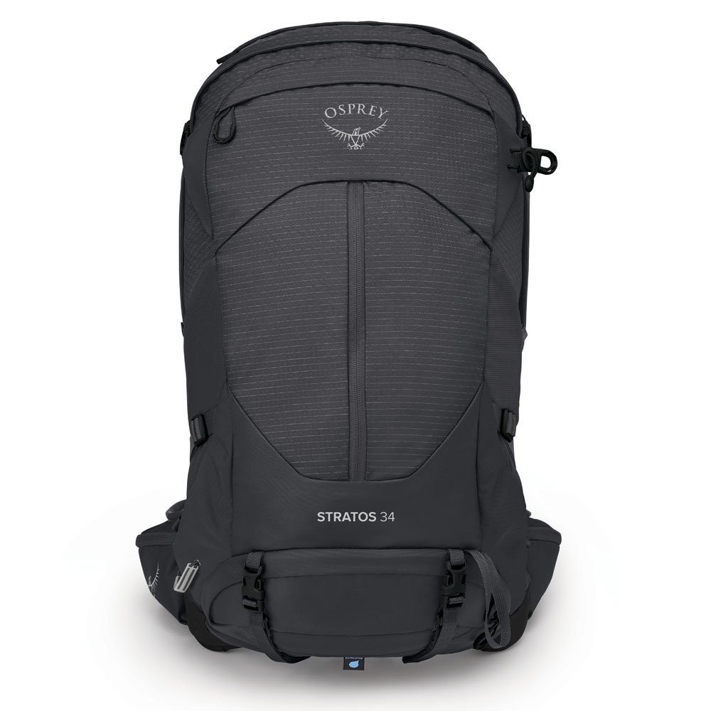 Osprey Stratos 34 Tunnel Vision Grey 10003565 dagrugzakken online bestellen bij Kathmandu Outdoor & Travel