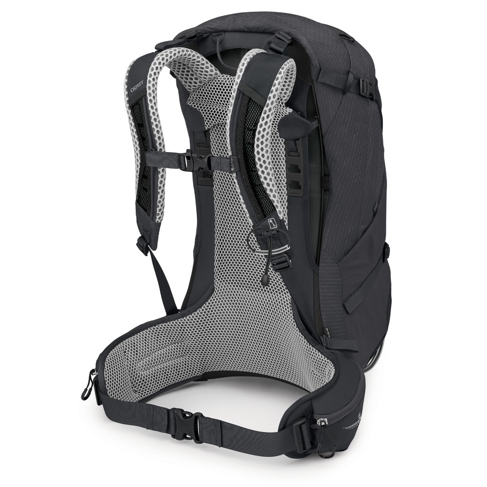 Osprey Stratos 34 Tunnel Vision Grey 10003565 dagrugzakken online bestellen bij Kathmandu Outdoor & Travel