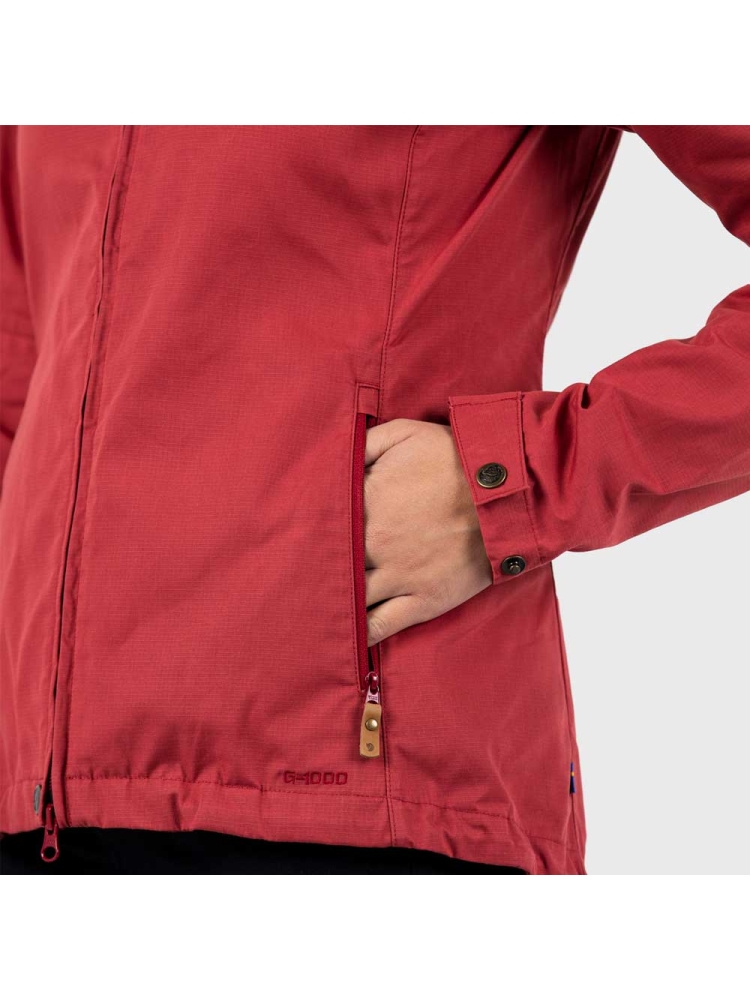 Fjällräven Stina Jacket Women's Raspberry Red 89234-342 jassen online bestellen bij Kathmandu Outdoor & Travel