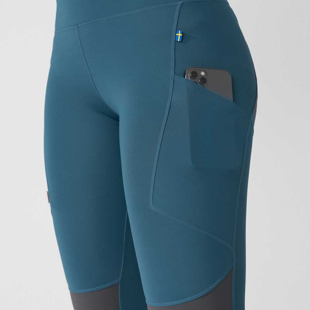 Fjällräven Abisko Trekking Tights Pro Women's Indigo Blue-Iron Grey 84771-534-048 broeken online bestellen bij Kathmandu Outdoor & Travel