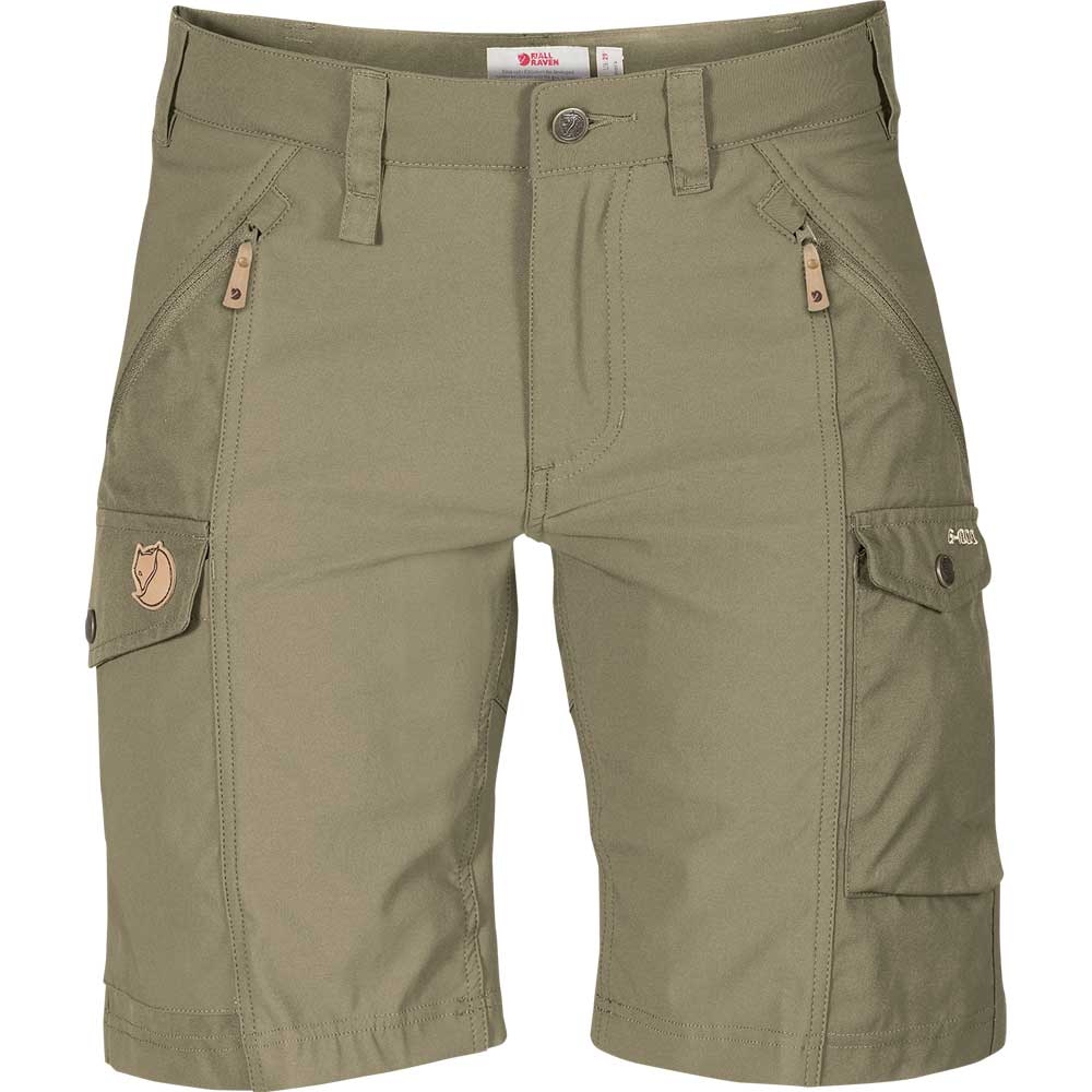 Fjällräven Nikka Shorts Curved Women's Light Olive 89731-622 broeken online bestellen bij Kathmandu Outdoor & Travel