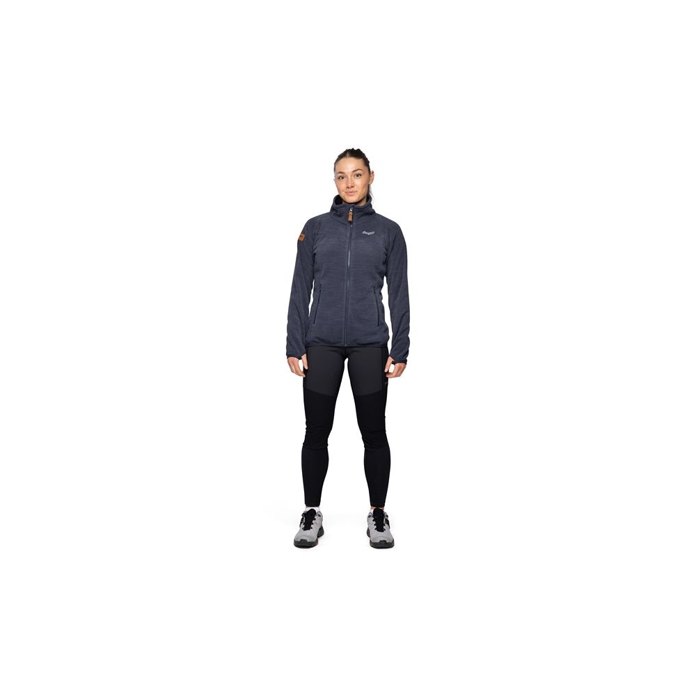 Bergans Hareid Fleece NoHood Jacket Women's Dark Navy 3030-7284 fleeces en truien online bestellen bij Kathmandu Outdoor & Travel