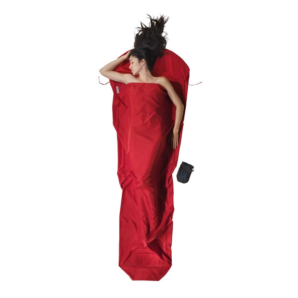 Cocoon MummyLiner, Microfiber Cranberry CMFM96 lakenzakken en liners online bestellen bij Kathmandu Outdoor & Travel