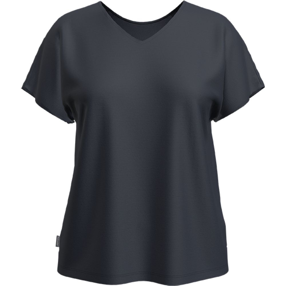 Icebreaker Drayden Reversible Short Sleeve Top Women's Midnight Navy IB0A56ES-401 shirts en tops online bestellen bij Kathmandu Outdoor & Travel