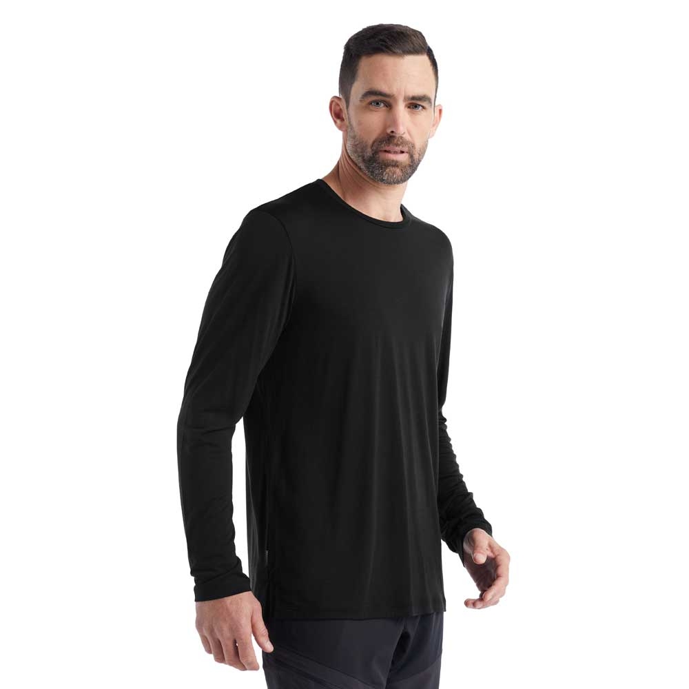 Icebreaker Sphere II Long Sleeve Tee Black 0A56D8-IB001 shirts en tops online bestellen bij Kathmandu Outdoor & Travel