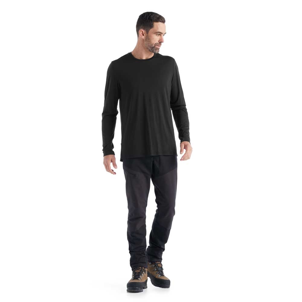 Icebreaker Sphere II Long Sleeve Tee Black 0A56D8-IB001 shirts en tops online bestellen bij Kathmandu Outdoor & Travel