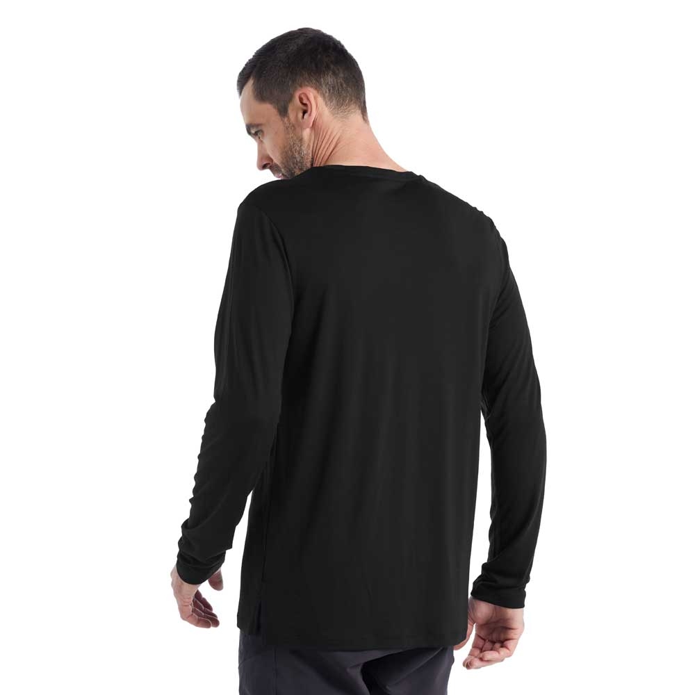 Icebreaker Sphere II Long Sleeve Tee Black 0A56D8-IB001 shirts en tops online bestellen bij Kathmandu Outdoor & Travel