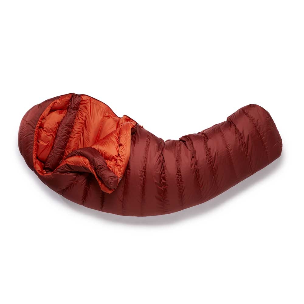 Rab Ascent 900 Oxblood Red QSD-39-OXB slaapzakken online bestellen bij Kathmandu Outdoor & Travel