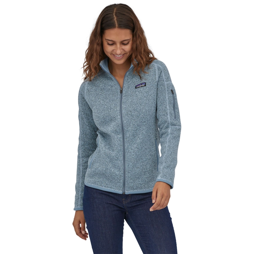 Patagonia Better Sweater Jacket Women's Steam Blue 25543-STME fleeces en truien online bestellen bij Kathmandu Outdoor & Travel