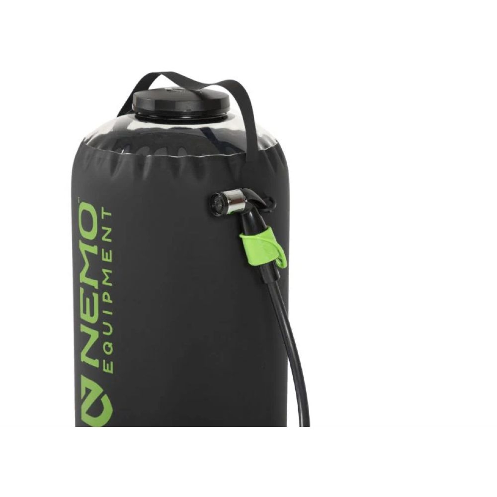 Nemo Helio LX Pressure Shower Black/Apple Green 8116.66032010 wassen online bestellen bij Kathmandu Outdoor & Travel