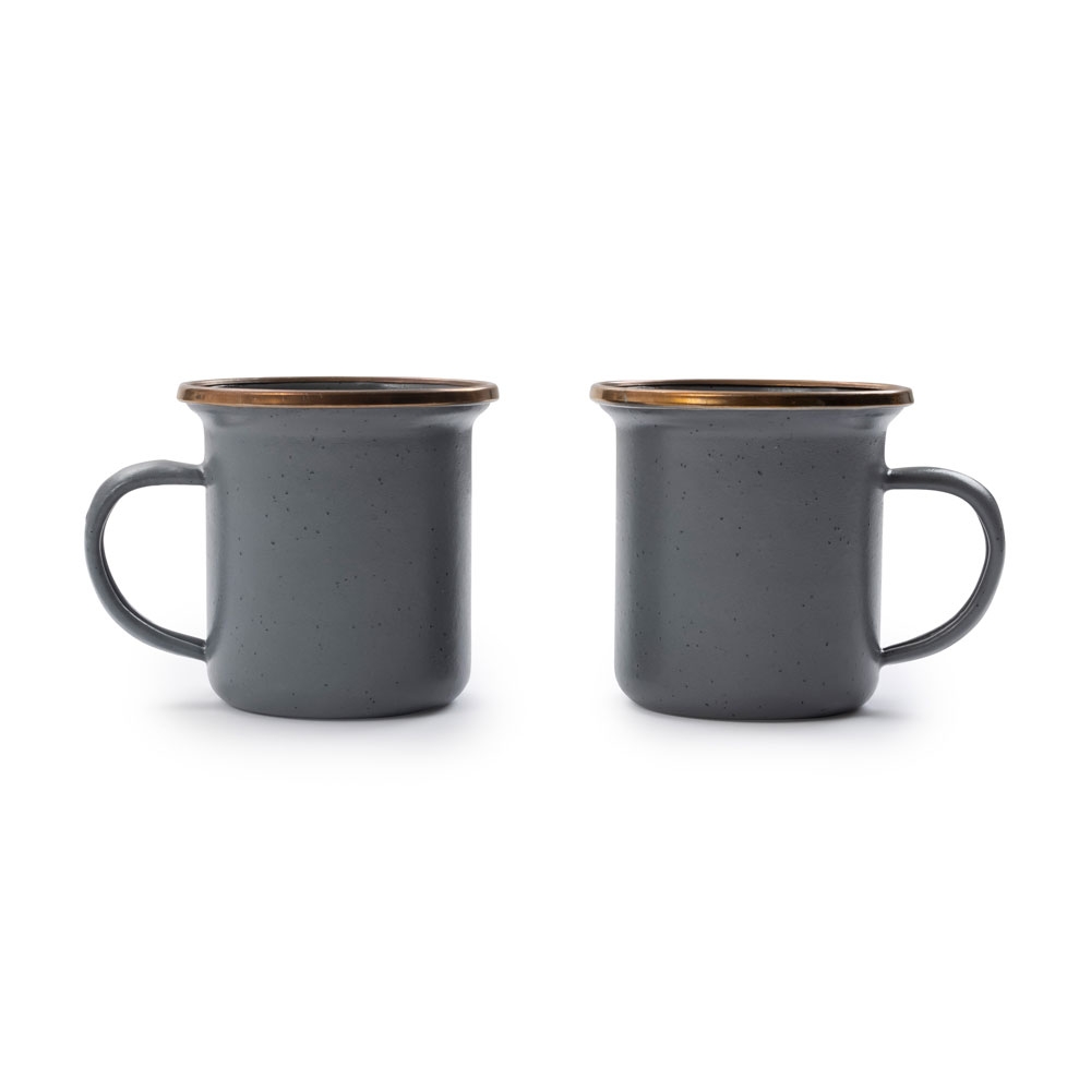 Barebones Espresso Cup Enamel 2 Pcs Stone Grey CKW-375 koken online bestellen bij Kathmandu Outdoor & Travel