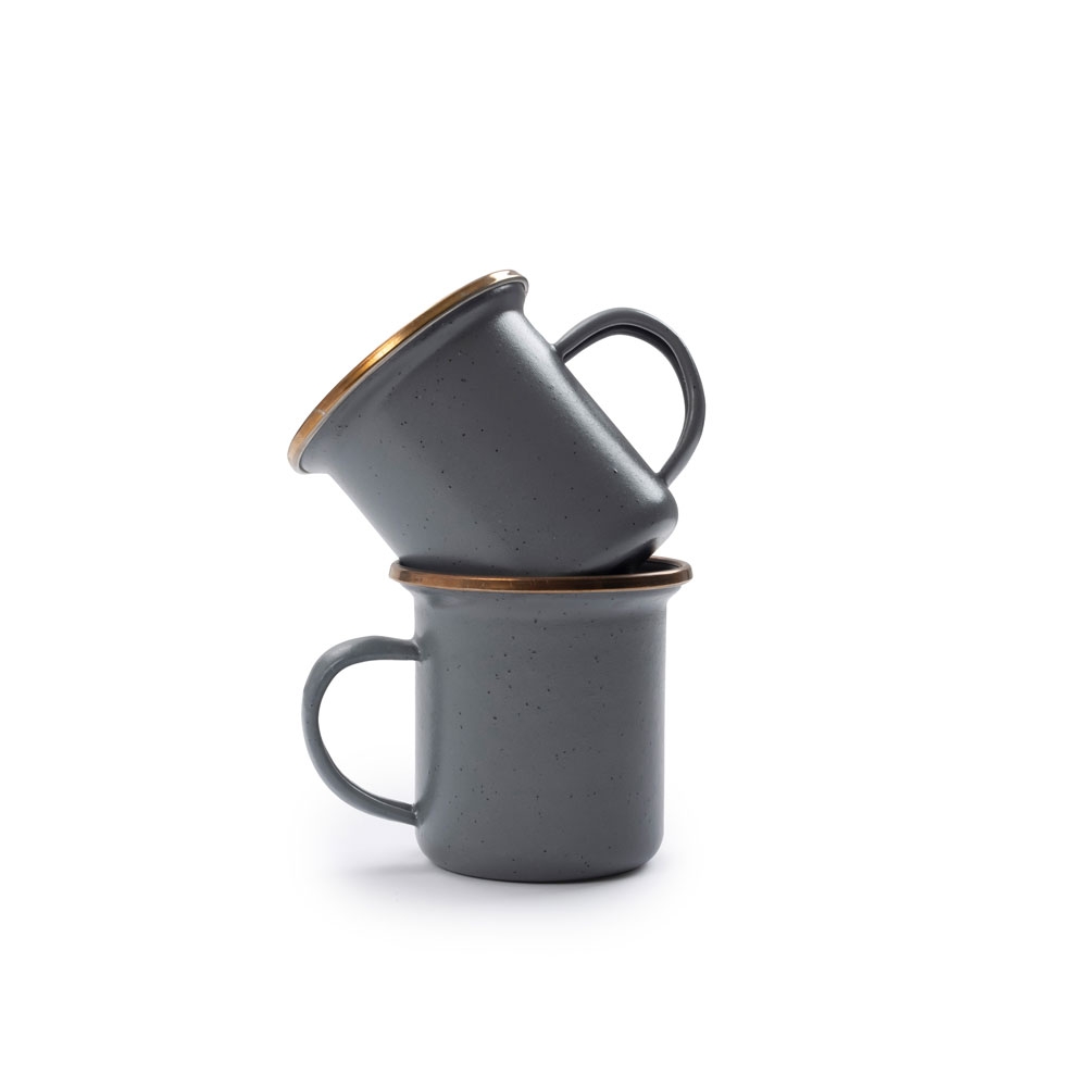 Barebones Espresso Cup Enamel 2 Pcs Stone Grey CKW-375 koken online bestellen bij Kathmandu Outdoor & Travel