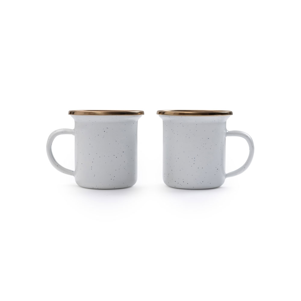 Barebones Espresso Cup Enamel 2 Pcs Egg Shell CKW-394 koken online bestellen bij Kathmandu Outdoor & Travel