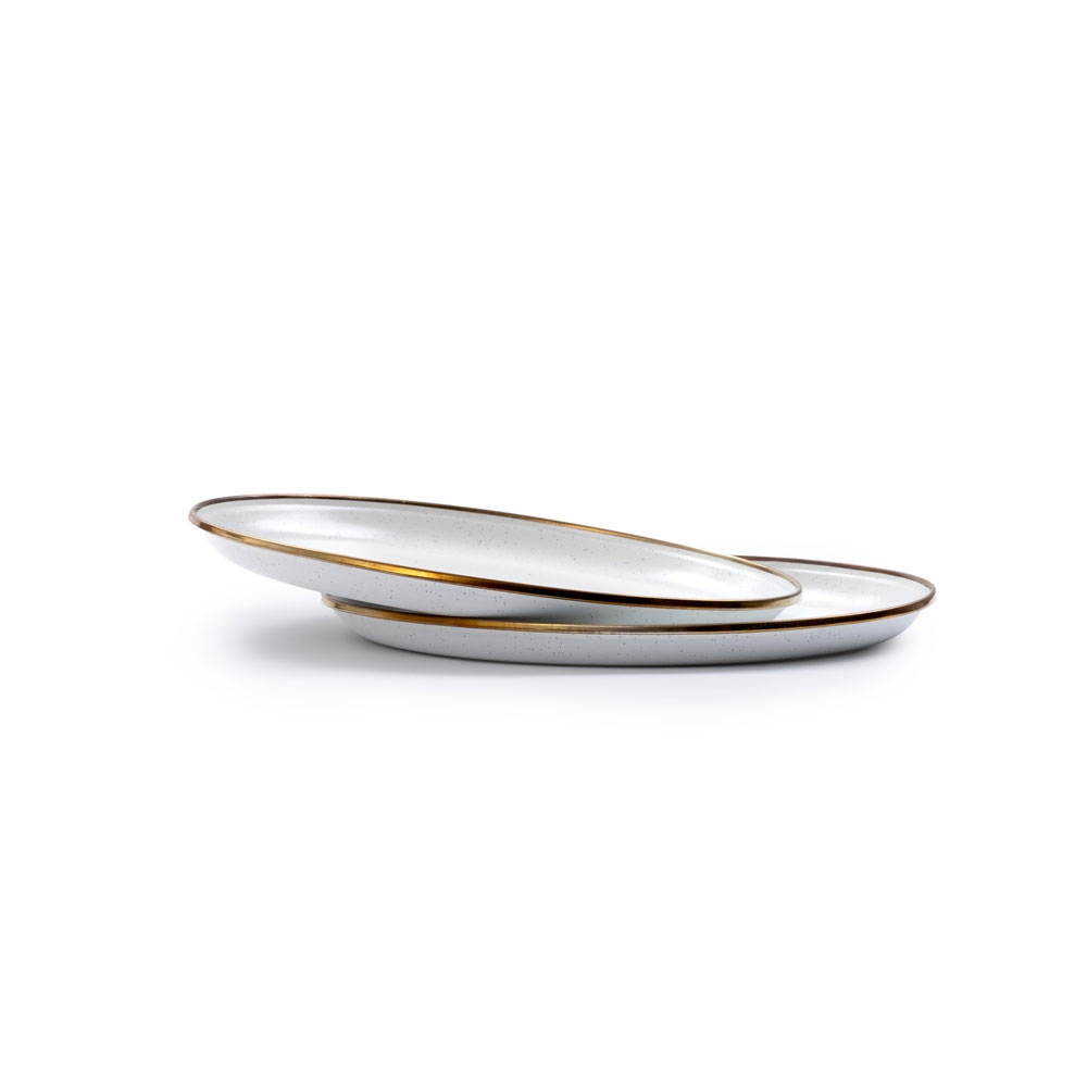 Barebones Plate Enamel 2 Pcs Egg Shell CKW-391 koken online bestellen bij Kathmandu Outdoor & Travel